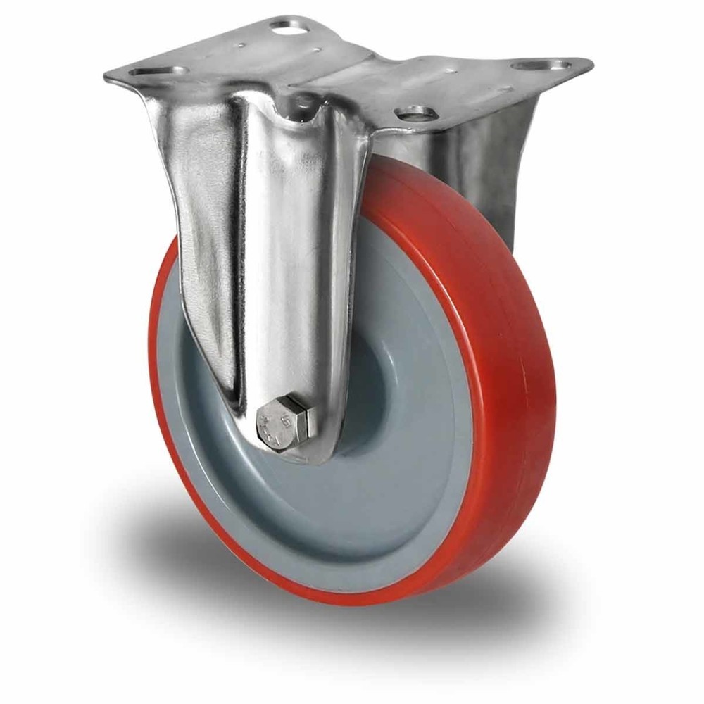 Produktabbildung: Bockrolle ø 125 mm Serie N2U6 Rollenlager Edelstahl