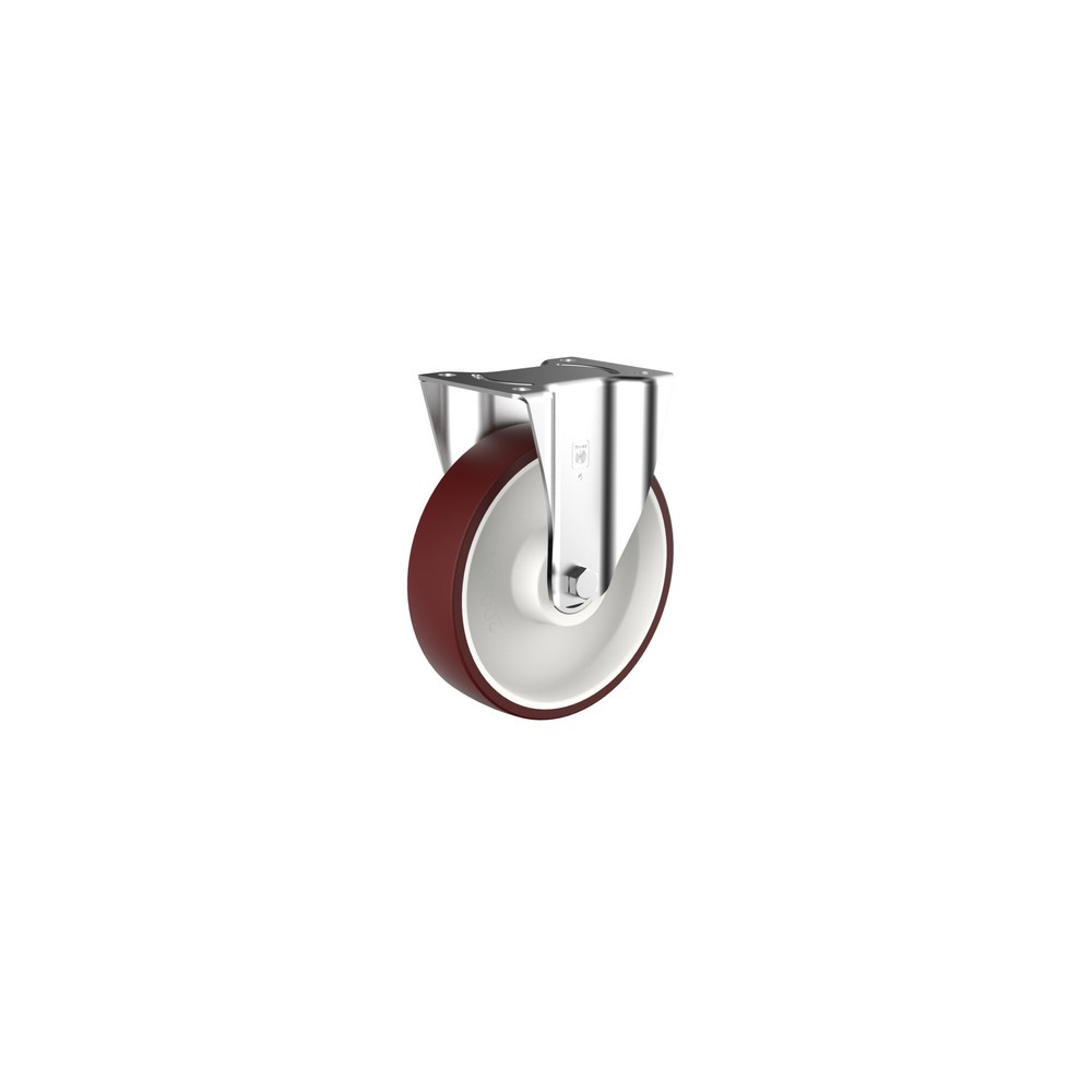 Produktabbildung: Wicke BockrollePU, Ø x Breite 80 x 30 mm, TK 150 kg