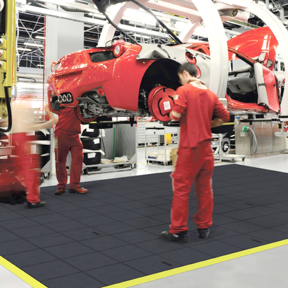Produktabbildung Nr. 8: Bodenplatte für NoTrax Montage-Arbeitsplätze, Stecksystem, geschlossen, BxL 910 x 910 mm