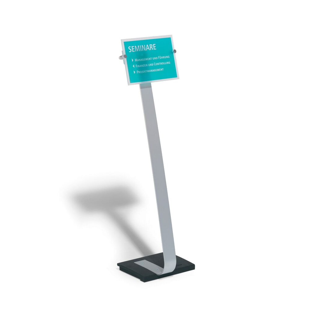 DURABLE Bodenständer Crystal Sign mit Acrylglastafel, DIN A4 Produktabbildung Nr. 2: DURABLE Bodenständer Crystal Sign mit Acrylglastafel, DIN A4