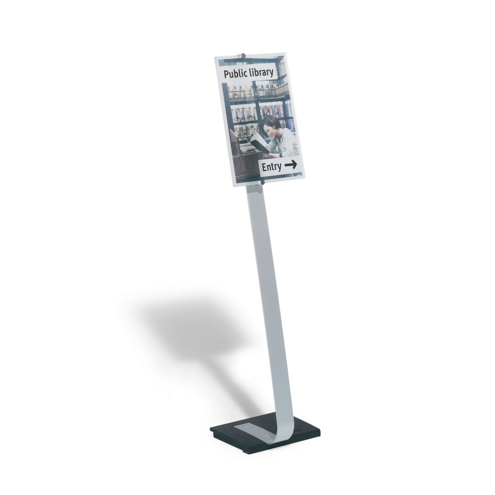Produktabbildung: DURABLE Bodenständer Crystal Sign mit Acrylglastafel, DIN A3