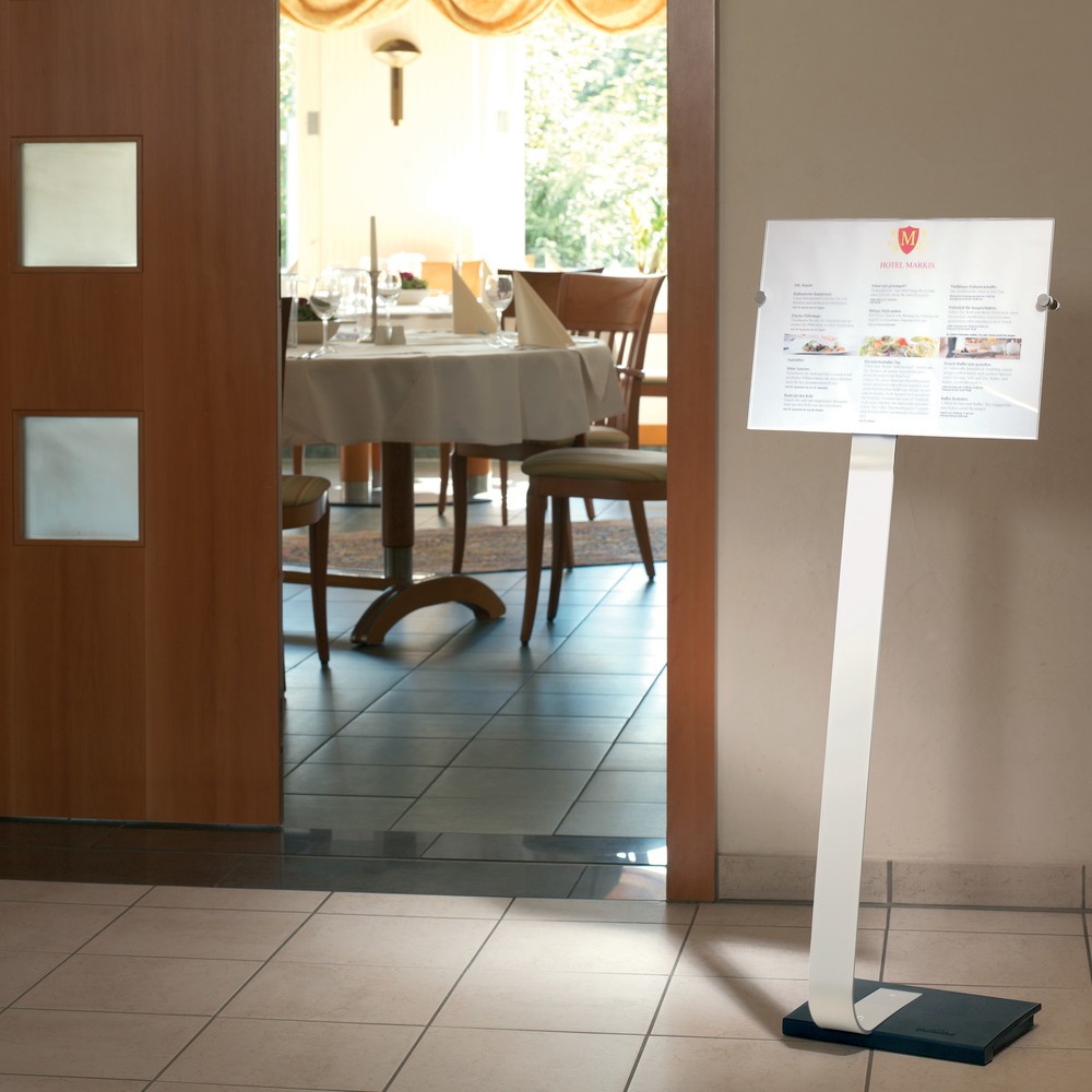 Produktabbildung Nr. 2: DURABLE Bodenständer Crystal Sign mit Acrylglastafel, DIN A3