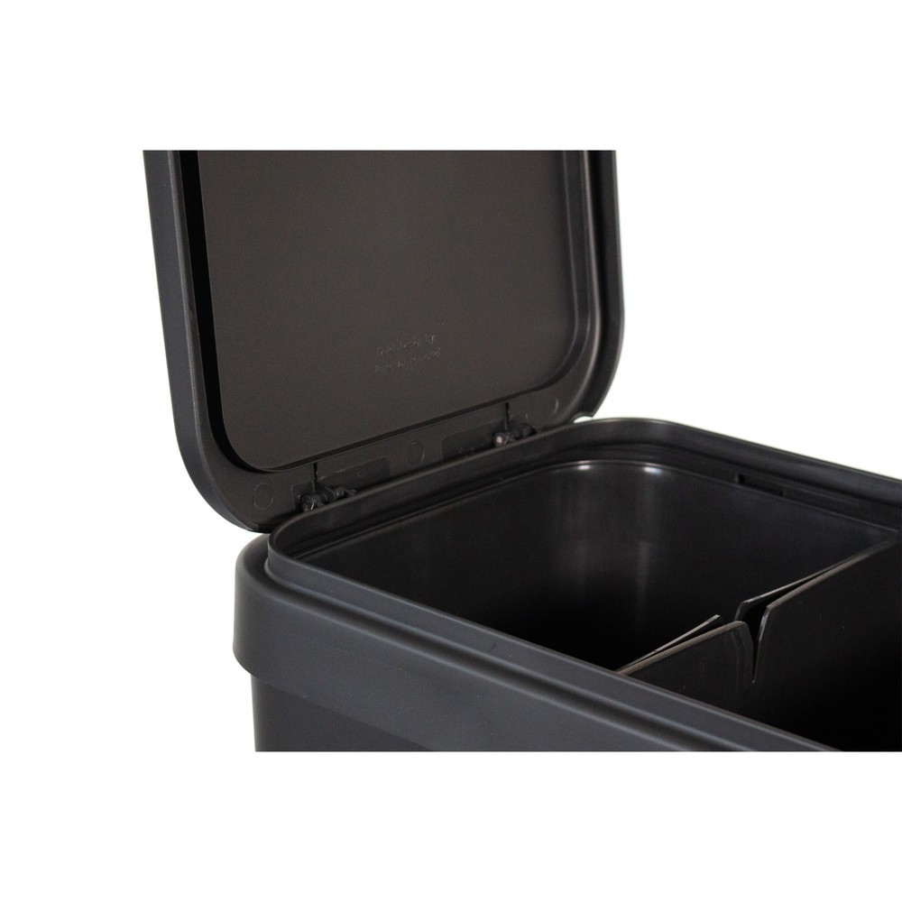 Produktabbildung Nr. 3: BON TON Circubin Abfallbehälter, aus 100 % recyceltem Polypropylen, 2 x 20 Liter, mit Deckel, anthrazit