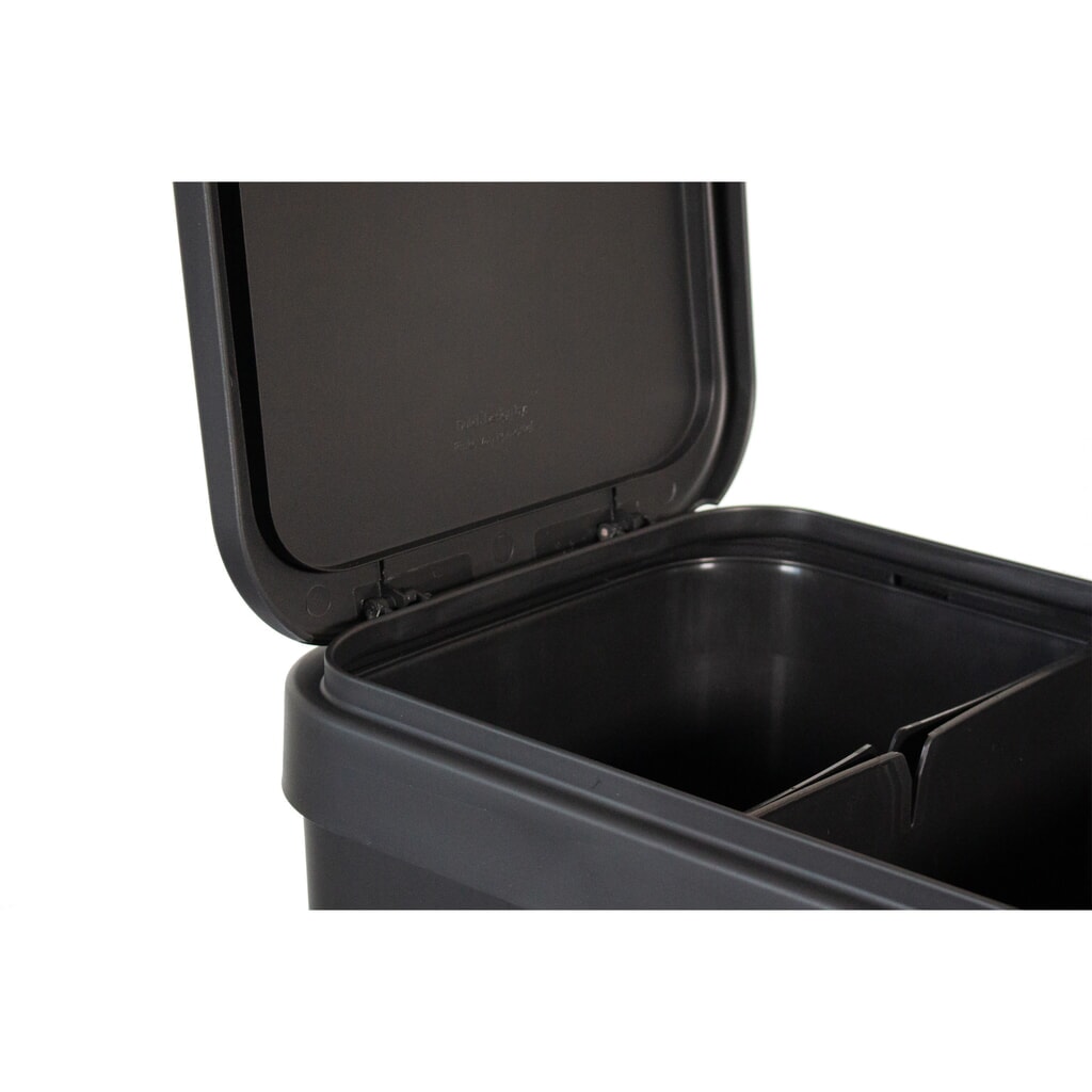 Produktabbildung Nr. 3: BON TON Circubin Abfallbehälter, aus 100 % recyceltem Polypropylen, 2 x 20 Liter, mit Deckel, anthrazit