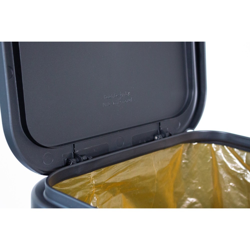 Produktabbildung Nr. 3: BON TON Circubin Abfallbehälter, aus 100 % recyceltem Polypropylen, 40 Liter, mit Deckel, anthrazit
