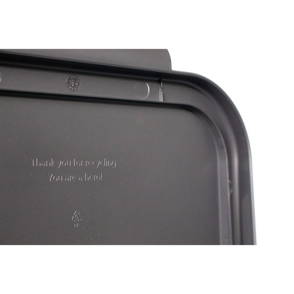 Produktabbildung Nr. 4: BON TON Circubin Abfallbehälter, aus 100 % recyceltem Polypropylen, 40 Liter, mit Deckel, anthrazit