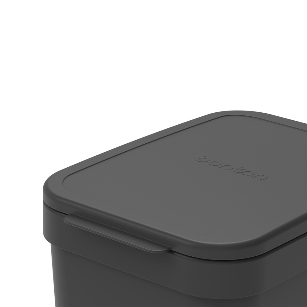 Produktabbildung Nr. 5: BON TON Circubin Abfallbehälter, aus 100 % recyceltem Polypropylen, 40 Liter, mit Deckel, anthrazit