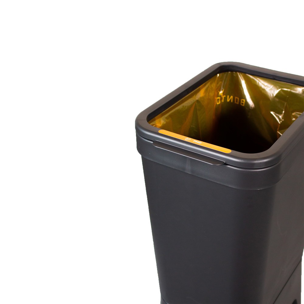 Produktabbildung Nr. 2: BON TON Circubin Abfallbehälter, aus 100 % recyceltem Polypropylen, 40 Liter, offen, anthrazit