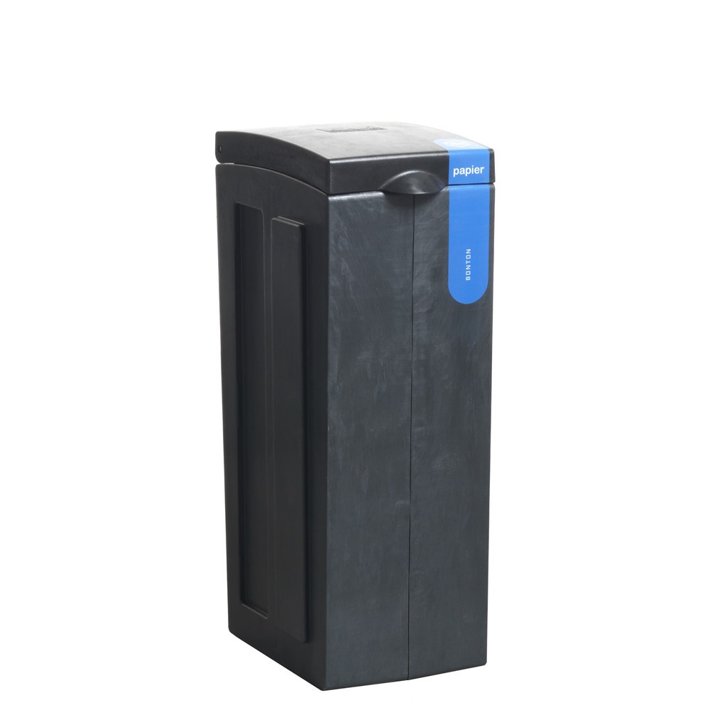 Produktabbildung: BON TON Original Abfallbehälter für Papier, aus 100 % recyceltem Polypropylen, 70 Liter, grau