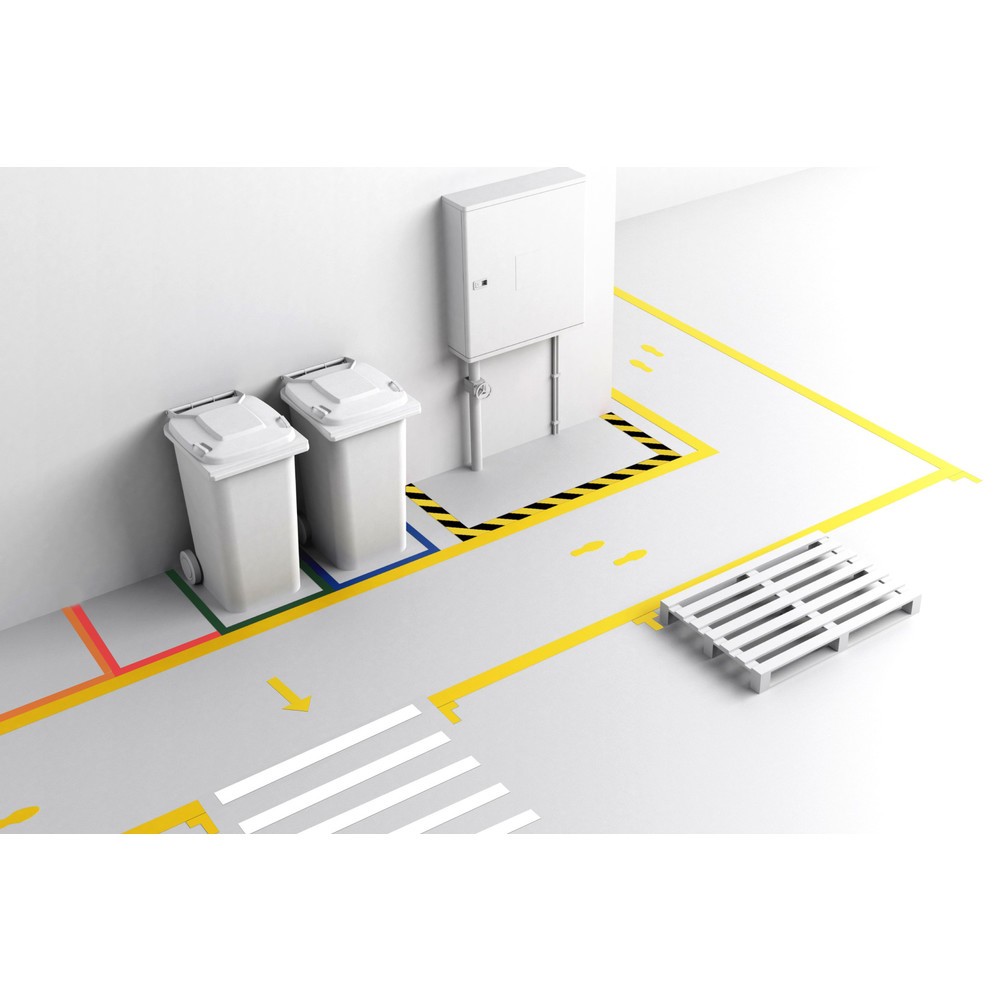 Produktabbildung Nr. 2: BOPLAN® Bodenmarkierung Line Plan, LxB 30 m x 50 mm, gelb
