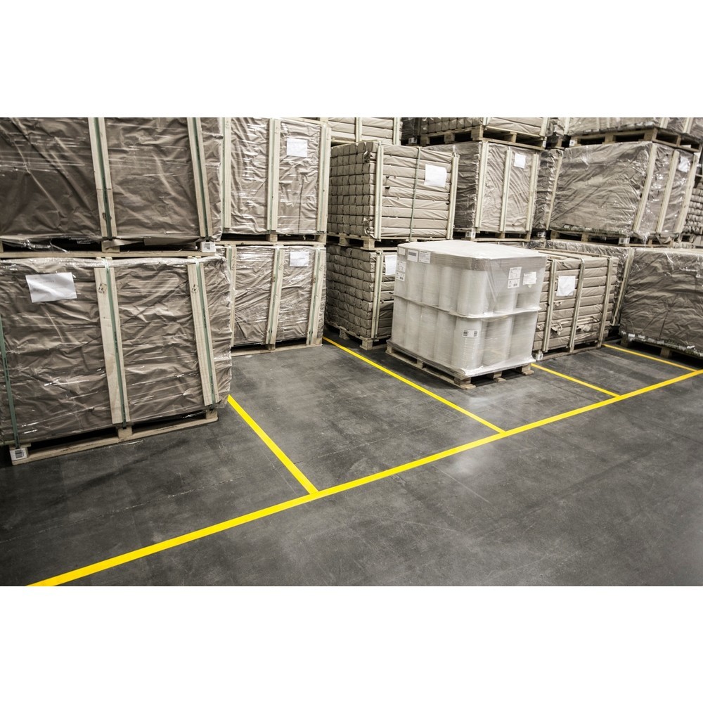 Produktabbildung Nr. 3: BOPLAN® Bodenmarkierung Line Plan, LxB 30 m x 50 mm, gelb