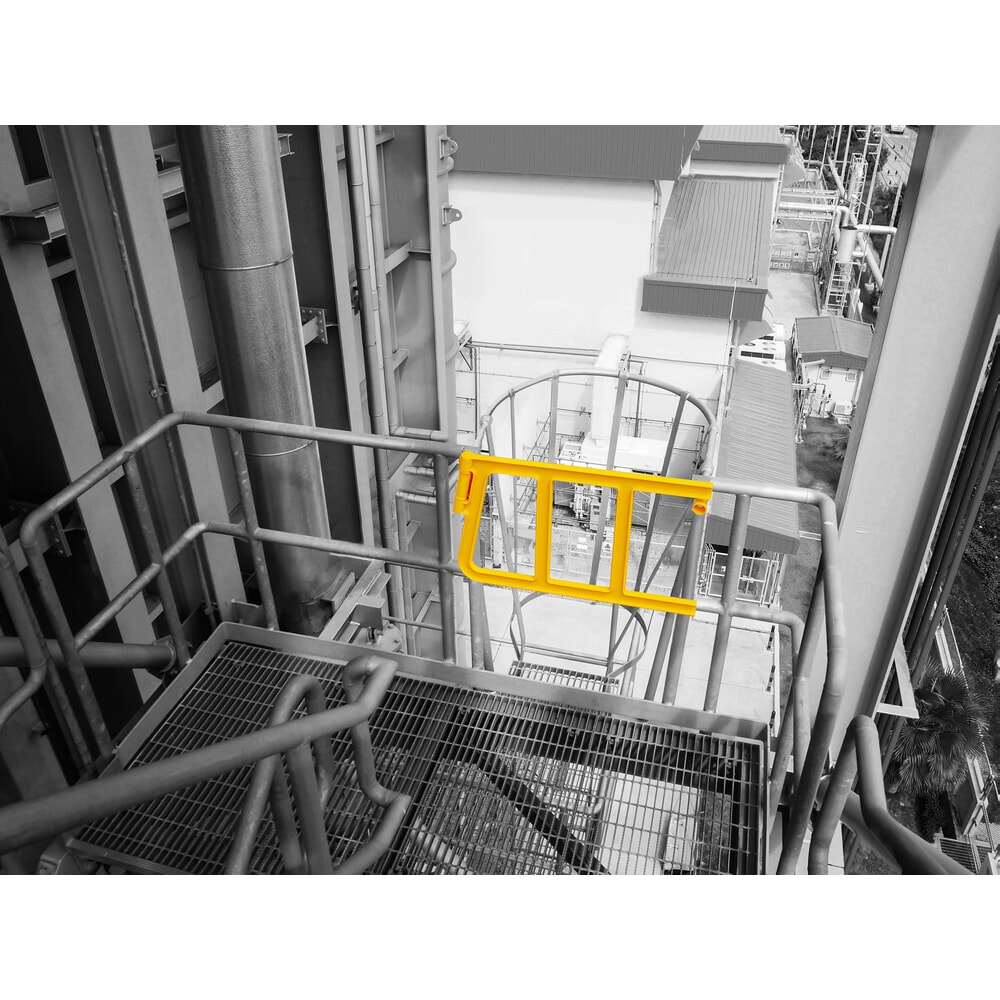 Produktabbildung Nr. 4: BOPLAN® Double Axes Gate® Sicherheitstür für Rammschutzgeländer, Innen- und Außenbereich, für 870 mm Türöffnung
