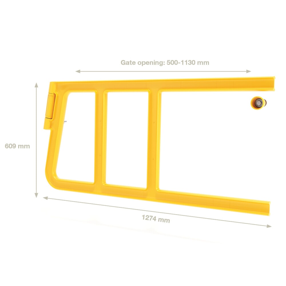 Produktabbildung Nr. 4: BOPLAN® Double Axes Gate® Sicherheitstür für Rammschutzgeländer, Innen- und Außenbereich, für 1.130 mm Türöffnung
