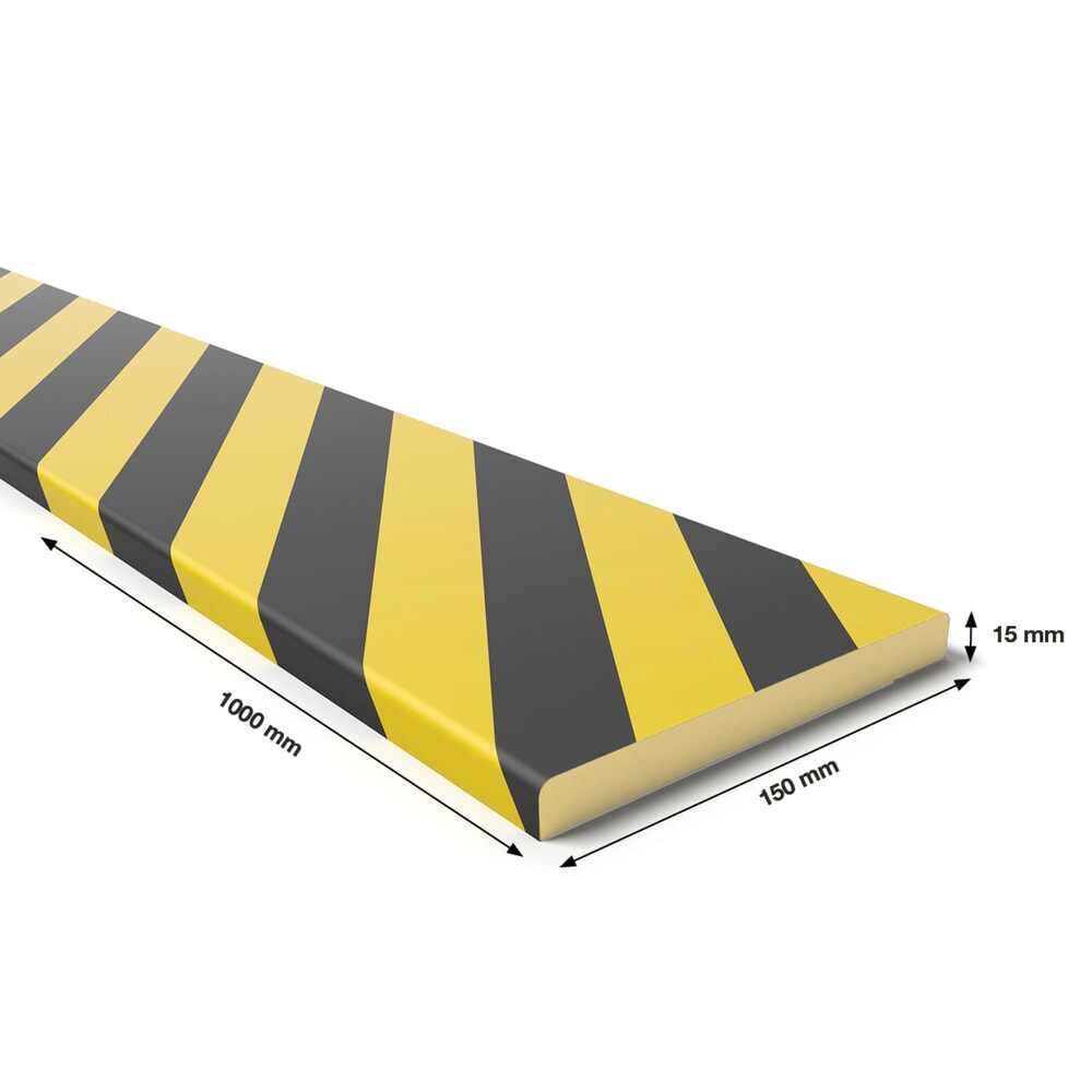 Produktabbildung Nr. 2: BOPLAN® Prallschutz Teddy Pro® FL150 für Flächen Innenbereich, selbstklebend, rechteckig, HxL 15 x 1.000 mm