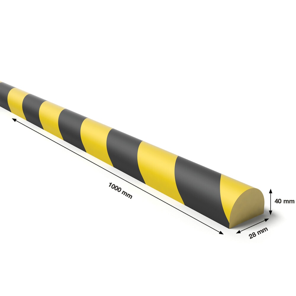 Produktabbildung Nr. 2: BOPLAN® Prallschutz Teddy Pro® FR28 für Flächen, Innenbereich, selbstklebend, kreisförmig, HxL 28 x 1.000 mm