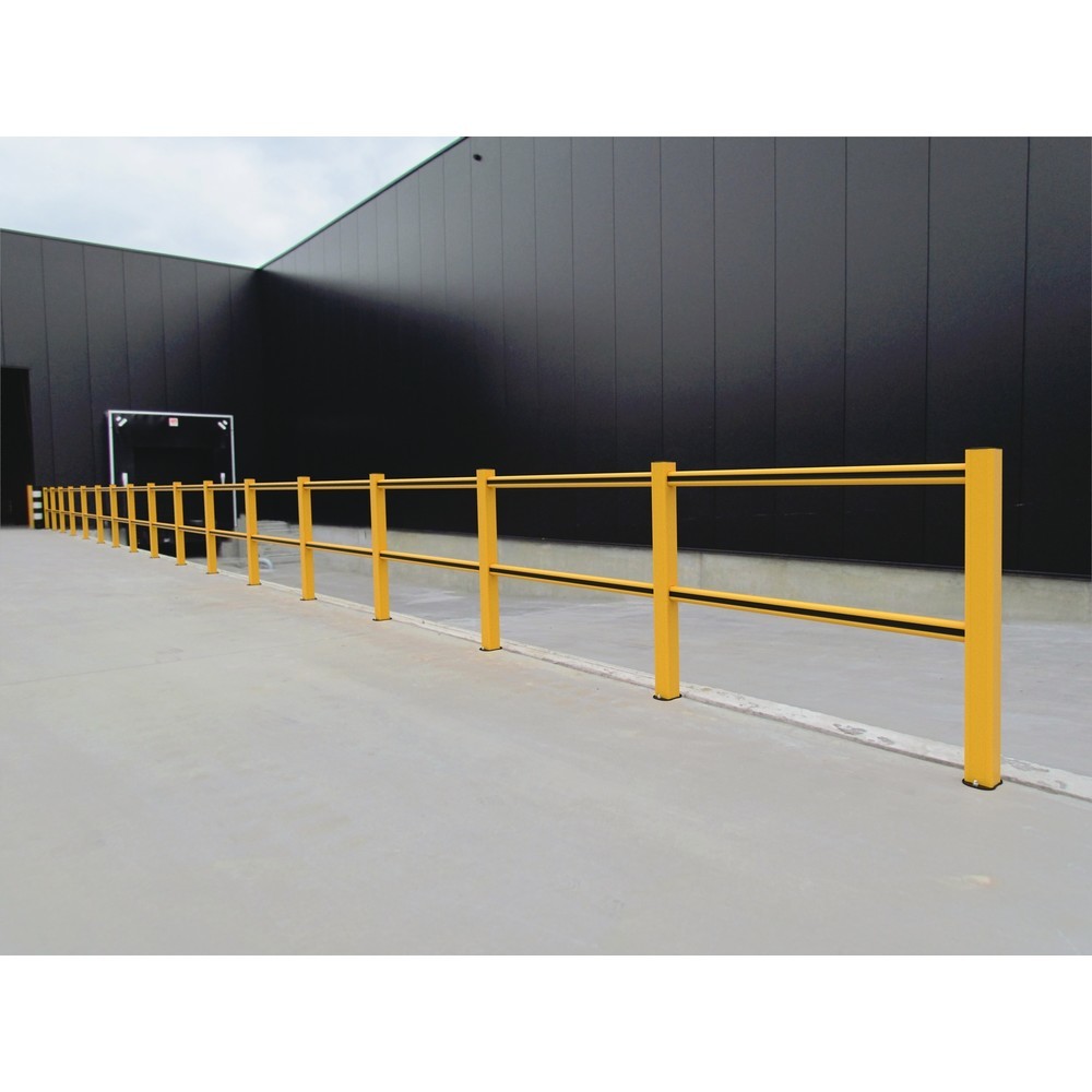 Produktabbildung Nr. 2: BOPLAN® Rammschutzgeländer Flex Impact® HD Light, gelb / schwarz, Innenbereich, HxL 1.145 x 1.250 mm