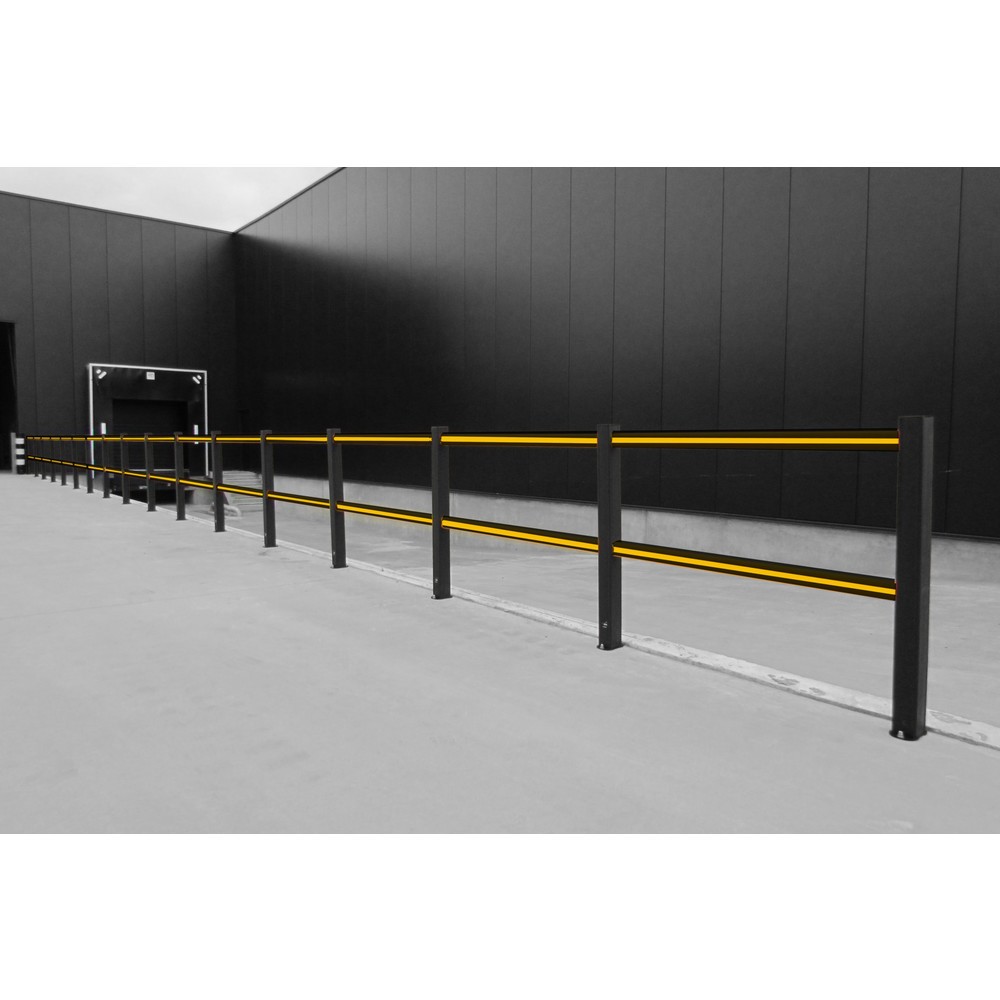 Produktabbildung Nr. 3: BOPLAN® Rammschutzgeländer Flex Impact® HD Light, schwarz, Innenbereich, HxL 1.145 x 1.250 mm