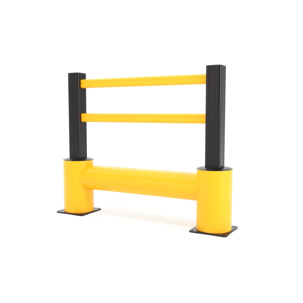 Produktabbildung: BOPLAN® Rammschutzgeländer TB 400 Plus, Innenbereich, HxL 1.150 x 1.450 mm