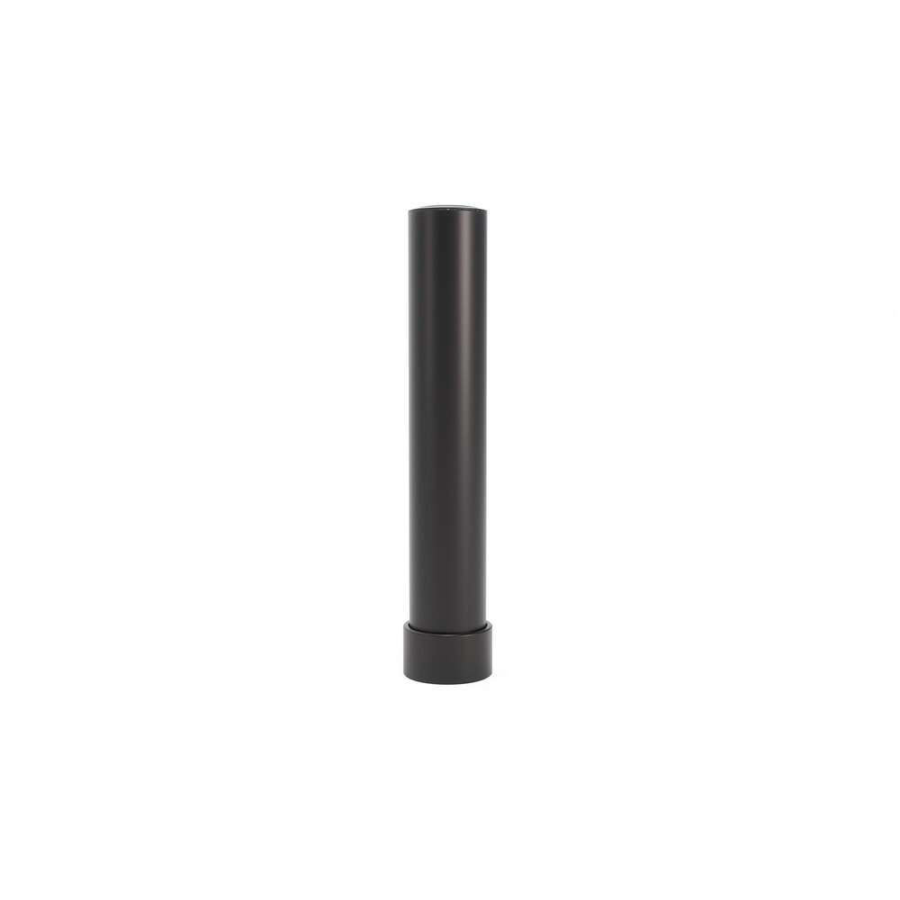 Produktabbildung Nr. 1: BOPLAN® Rammschutzpoller Flex Impact® BO125L EV für den Schutz von Ladestationen, Innen- und Außenbereich, Höhe 750 mm, Grundplatte zinkbeschichtet, schwarz