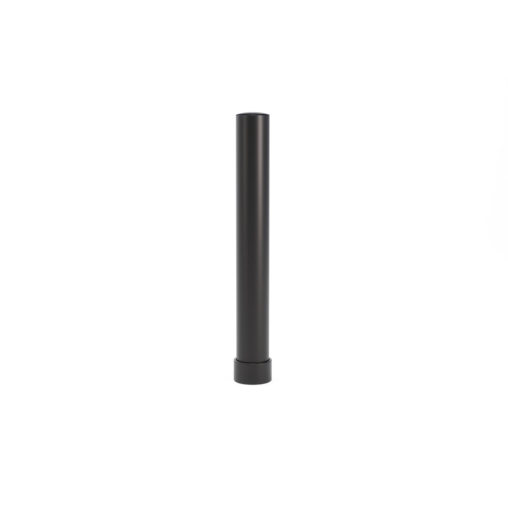 Produktabbildung: BOPLAN® Rammschutzpoller Flex Impact® BO125L EV für den Schutz von Ladestationen, Innen- und Außenbereich, Höhe 1.000 mm, Grundplatte zinkbeschichtet, schwarz