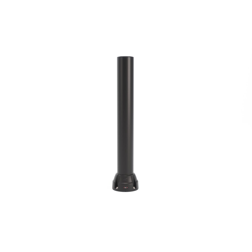 Produktabbildung: BOPLAN® Rammschutzpoller Flex Impact® BO125L, Innen- und Außenbereich, Höhe 1.000 mm, Grundplatte zinkbeschichtet, schwarz