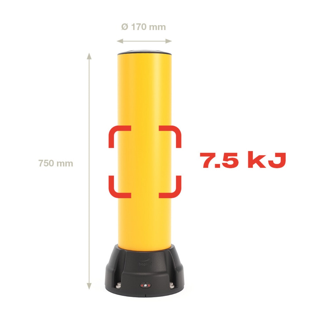 Produktabbildung Nr. 4: BOPLAN® Rammschutzpoller Flex Impact® BO170B, Innen- und Außenbereich, Höhe 750 mm, gelb