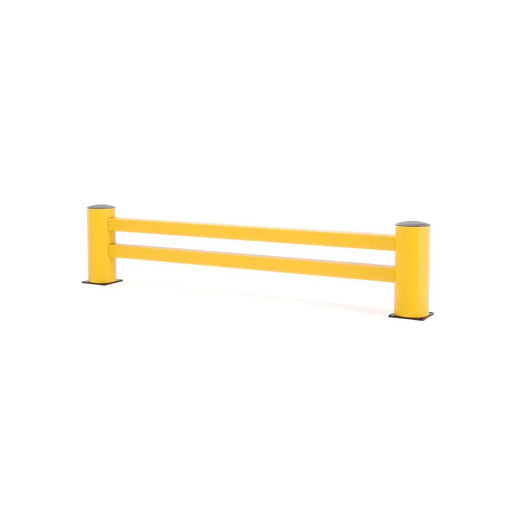 Produktabbildung: BOPLAN® Regalendschutz Flex Impact® RE Rack End, Länge 2.500 mm, gelb