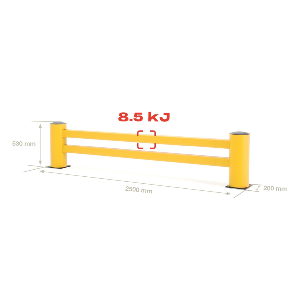 Produktabbildung Nr. 4: BOPLAN® Regalendschutz Flex Impact® RE Rack End, Länge 2.500 mm, gelb