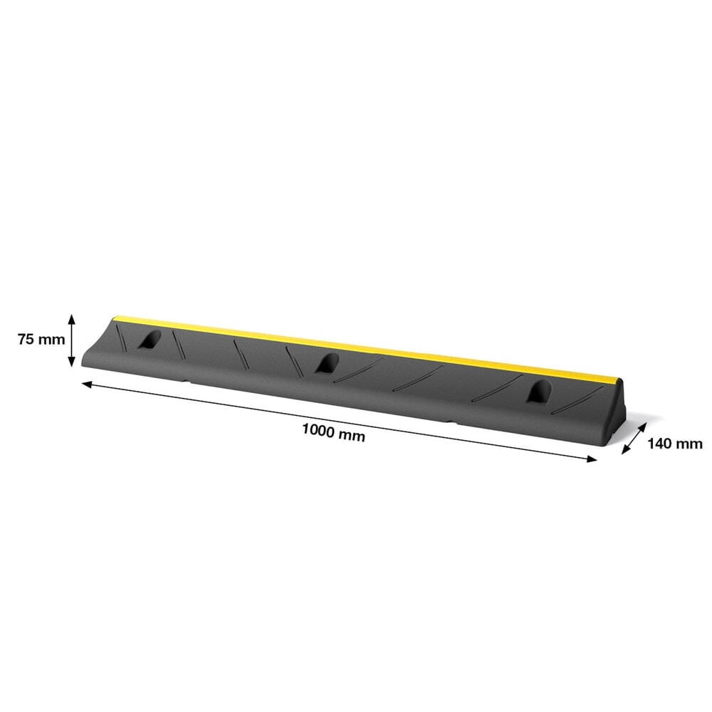 Produktabbildung Nr. 3: BOPLAN® LKW-Reifenstopper Wheel Stop S, LxBxH 1.000 x 140 x 75 mm