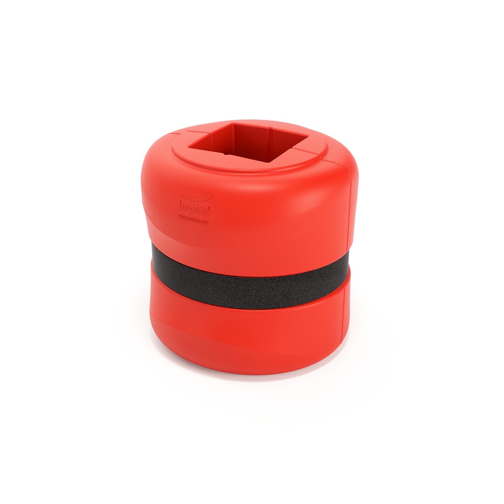 Produktabbildung: BOPLAN® Säulen-Anfahrschutz Flex Impact® KP Protector, Höhe 500 mm, für Säulenmaße (BxT) 200 x 200 mm, rot
