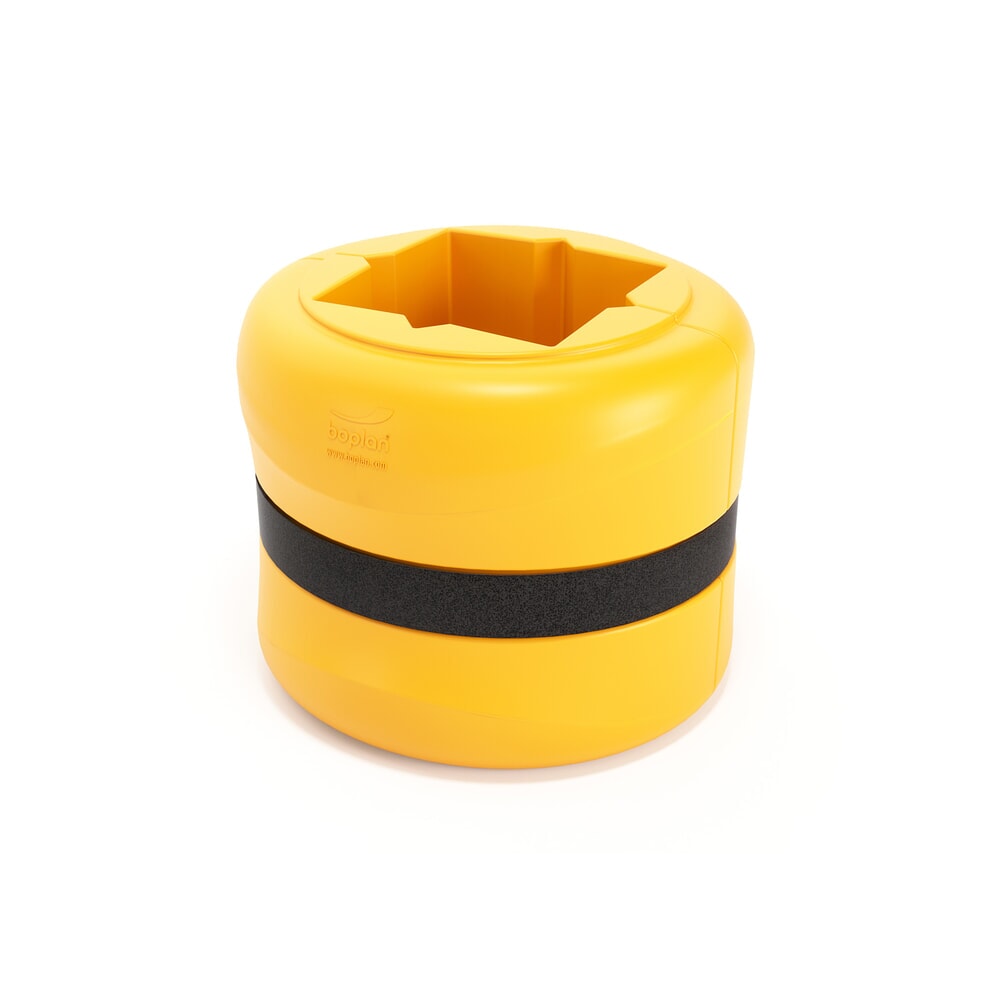 Produktabbildung: BOPLAN® Säulen-Anfahrschutz Flex Impact® KP Protector, Höhe 500 mm, für Säulenmaße (BxT) 300 x 300 mm, gelb