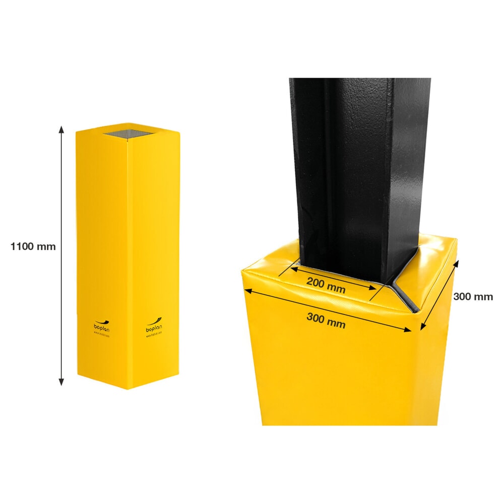 Produktabbildung Nr. 3: BOPLAN® Säulen-Anfahrschutz Flex Impact® Soft Column Cover, Innen- und Außenbereich, Höhe 1.100 mm, für Säulenmaße (HxT) 200 x 200 mm