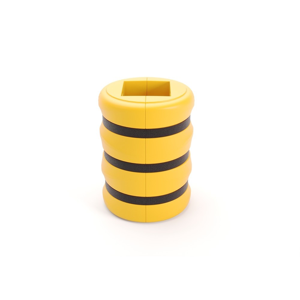 Produktabbildung Nr. 1: BOPLAN® Säulen-Anfahrschutz Flex Impact® KP Protector, Höhe 1.100 mm, für Säulenmaße (BxT) 400 x 400 mm, gelb