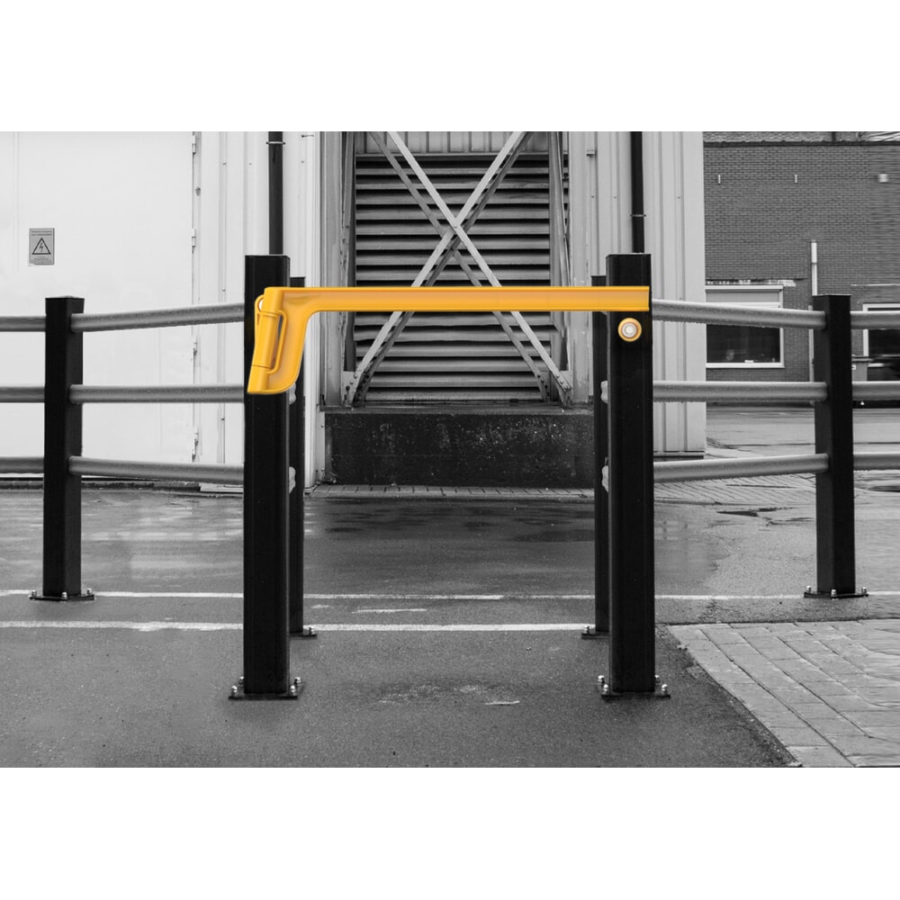 Produktabbildung Nr. 2: BOPLAN® Single Axes Gate® Sicherheitstür für Rammschutzgeländer, Innen- und Außenbereich, für 1.130 mm Türöffnung