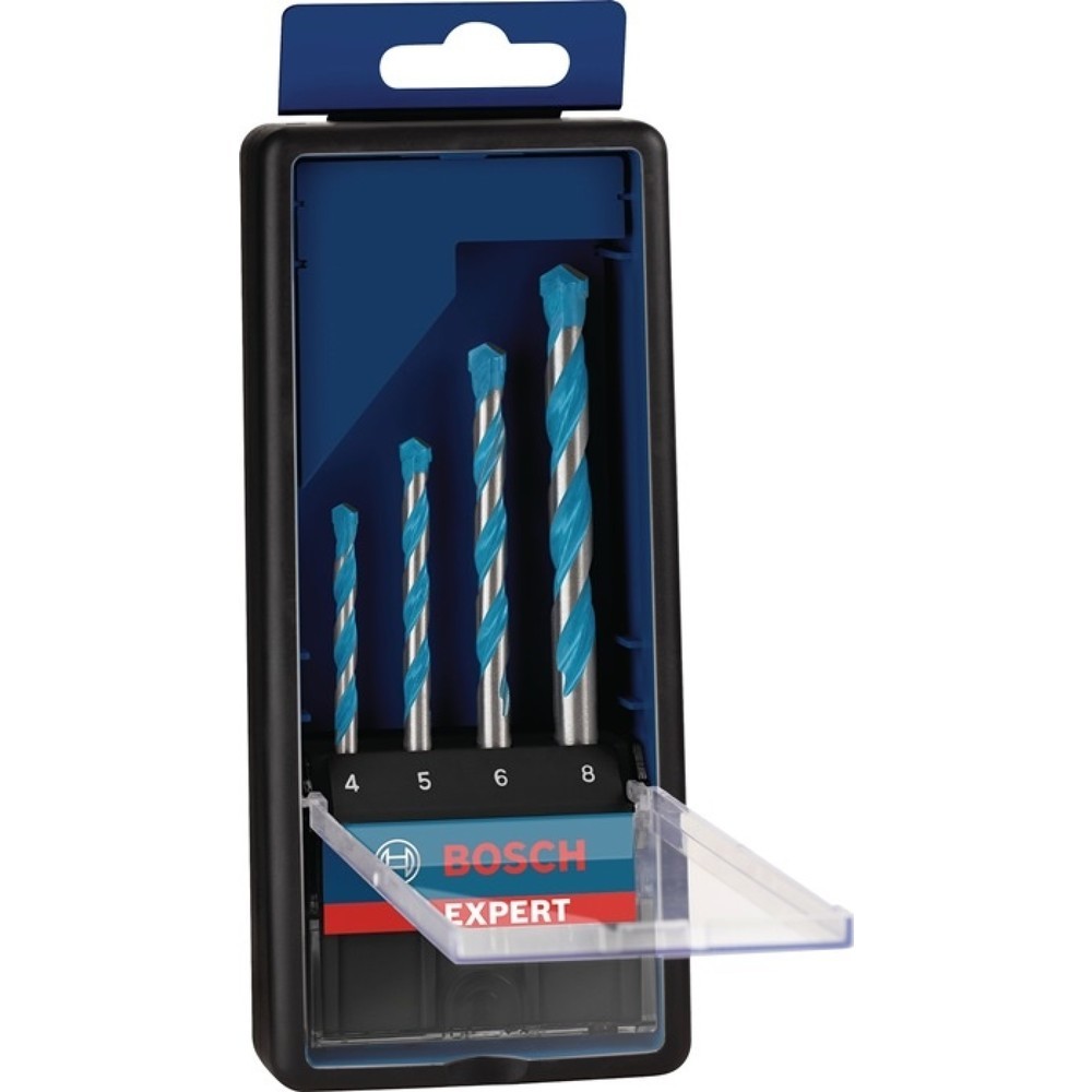 Produktabbildung: BOSCH Bohrersatz Expert MultiConstruction CYL-9, zylindrisch, 4-teilig 4/5/6/8 mm