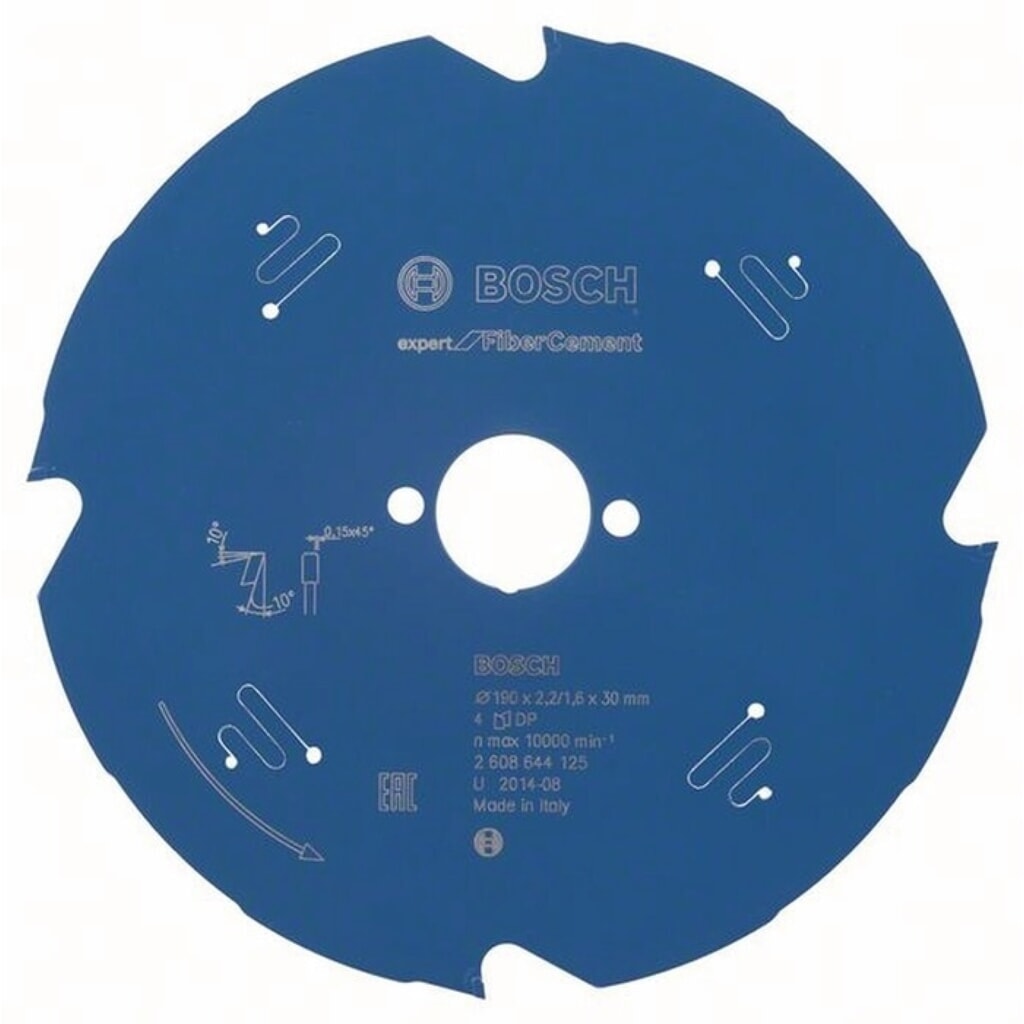 BOSCH Kreissägeblatt AD 190mm Z.4 TCG Bohr.30mm Schnitt-B.2,2mm HM Produktabbildung: BOSCH Kreissägeblatt AD 190mm Z.4 TCG Bohr.30mm Schnitt-B.2,2mm HM