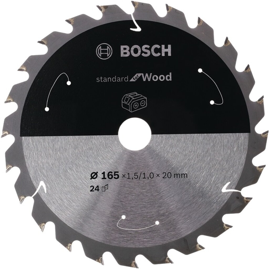 BOSCH Kreissägeblatt Stand.for Wood AD 136mm Z24 WZ Bohr.20mm Schnitt-B.1,5mm HM Produktabbildung: BOSCH Kreissägeblatt Stand.for Wood AD 136mm Z24 WZ Bohr.20mm Schnitt-B.1,5mm HM