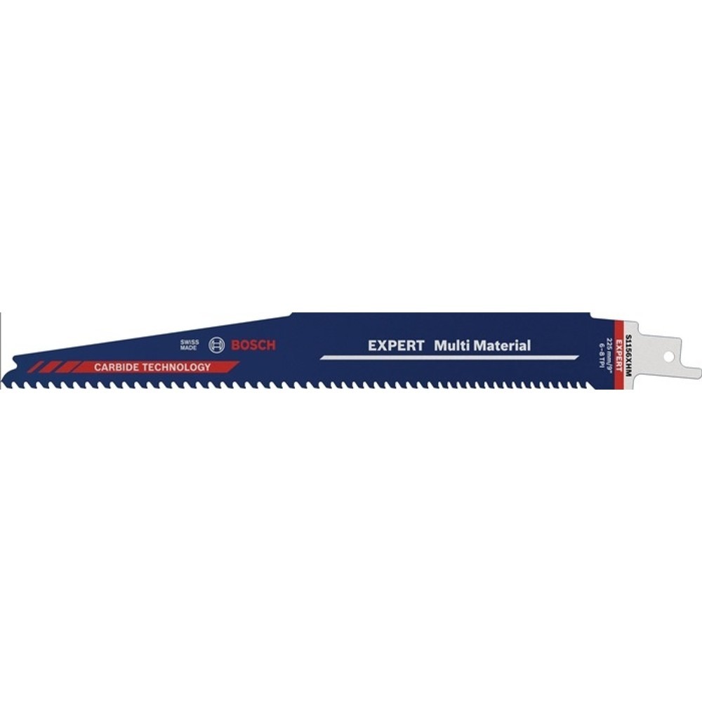 Produktabbildung: BOSCH Säbelsägeblatt Expert Multimaterial, Zahnteilung TPI 6-8 3-4 mm, Länge 225 mm Breite 25 mm, 1 Stück / Karte, S-Schaft
