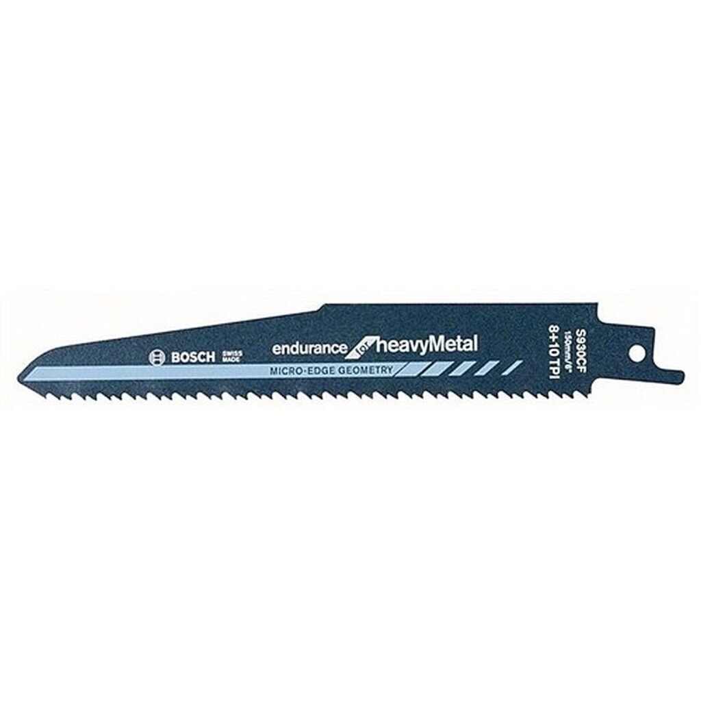 Säbelsägeblatt S 930 CF L.150mm B.22mm TPI 8+10 2,5+3,2mm 2x2 Geometrie 5er Pk. Produktabbildung: Säbelsägeblatt S 930 CF L.150mm B.22mm TPI 8+10 2,5+3,2mm 2x2 Geometrie 5er Pk.