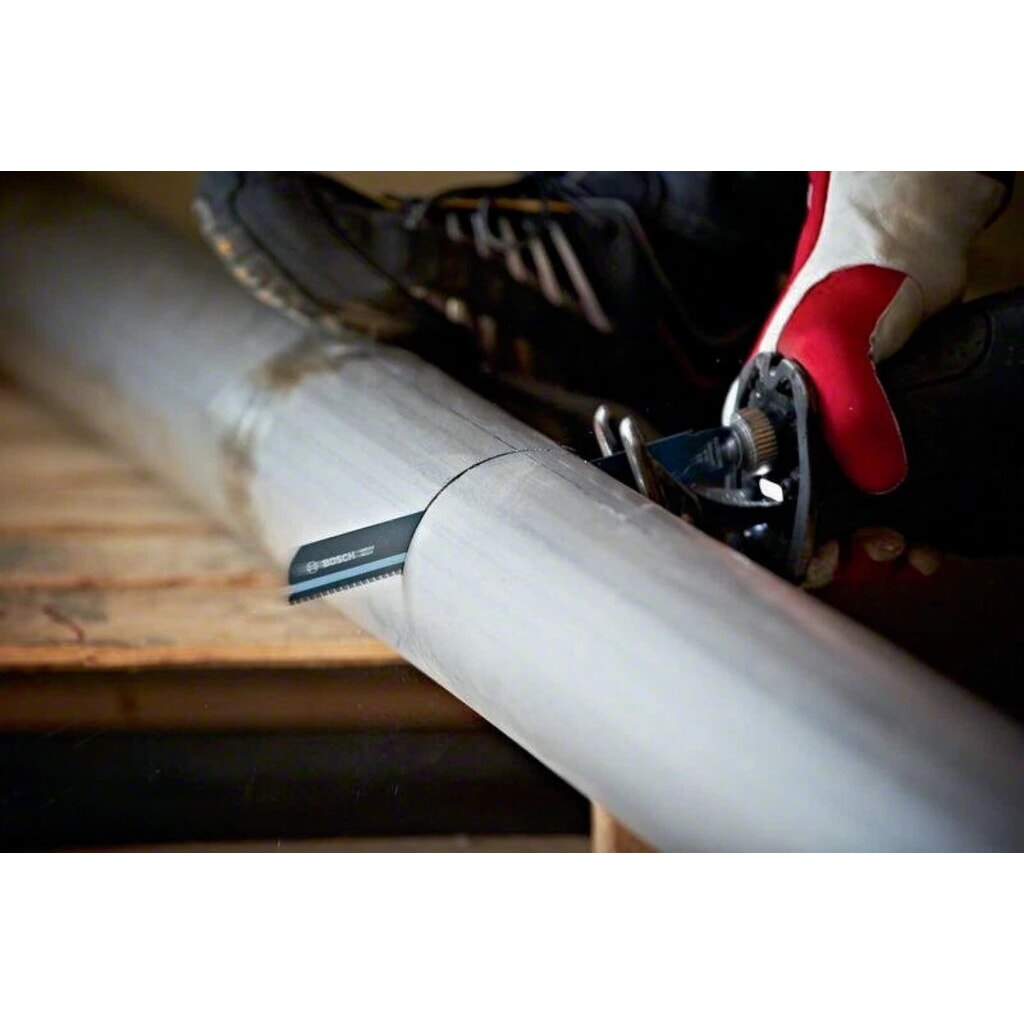 Säbelsägeblatt S 930 CF L.150mm B.22mm TPI 8+10 2,5+3,2mm 2x2 Geometrie 5er Pk. Produktabbildung Nr. 4: Säbelsägeblatt S 930 CF L.150mm B.22mm TPI 8+10 2,5+3,2mm 2x2 Geometrie 5er Pk.