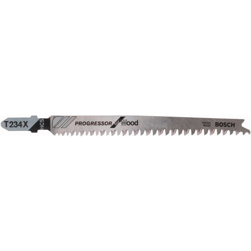 Produktabbildung Nr. 1: BOSCH Stichsägeblatt T 144 DF Gesamt-L.100mm Zahnt.4 -5,2mm BiM 5 St./Karte