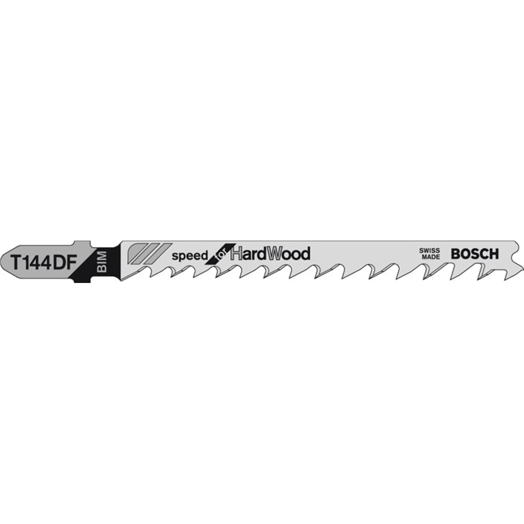 BOSCH Stichsägeblatt T 144 DF Gesamt-L.100mm Zahnt.4 -5,2mm BiM 5 St./Karte Produktabbildung Nr. 2: BOSCH Stichsägeblatt T 144 DF Gesamt-L.100mm Zahnt.4 -5,2mm BiM 5 St./Karte