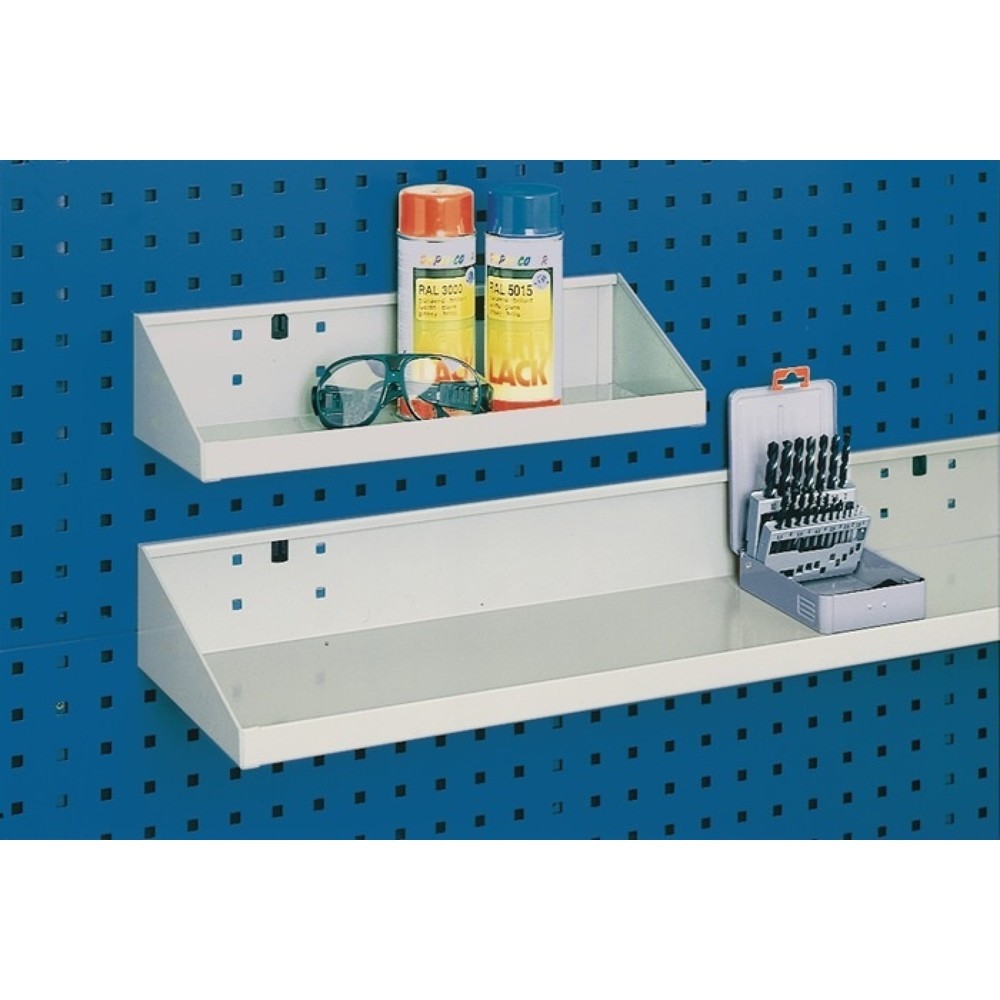 Produktabbildung: bott Ablageboden, lichtgrau, B450xT250xH105/30mm, passend für Lochplatten