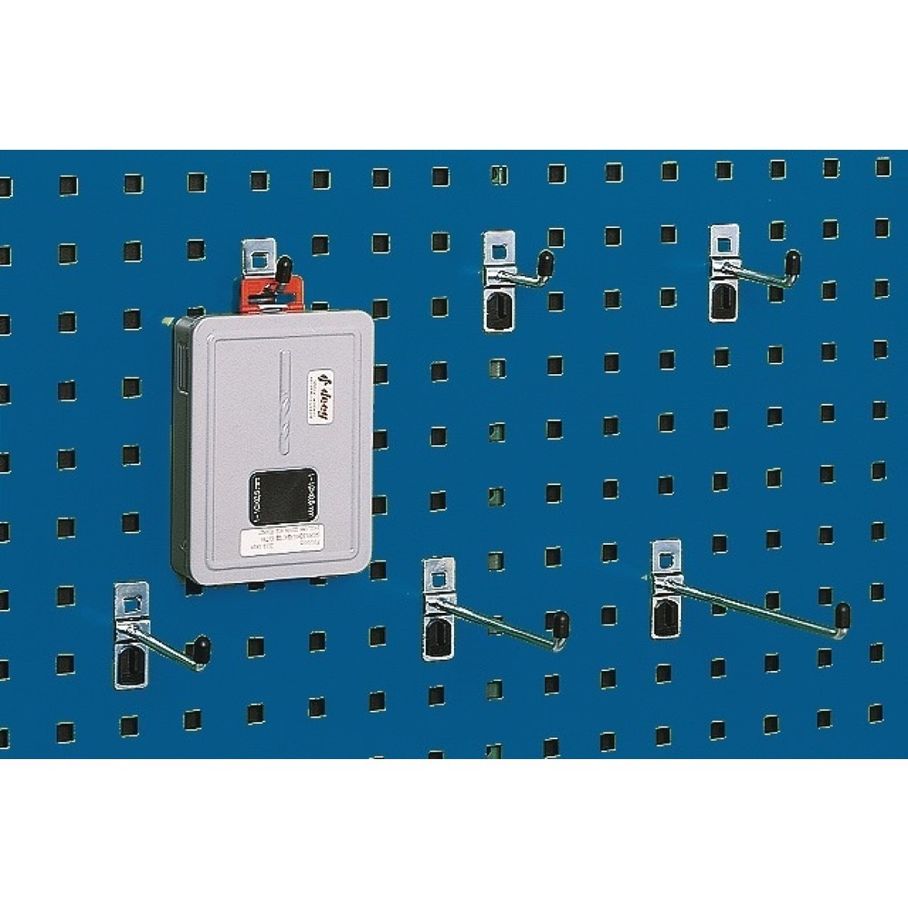 Produktabbildung: bott Haken, passend für Lochplatten, T100xØ6mm verzinkt, 5St./Btl.