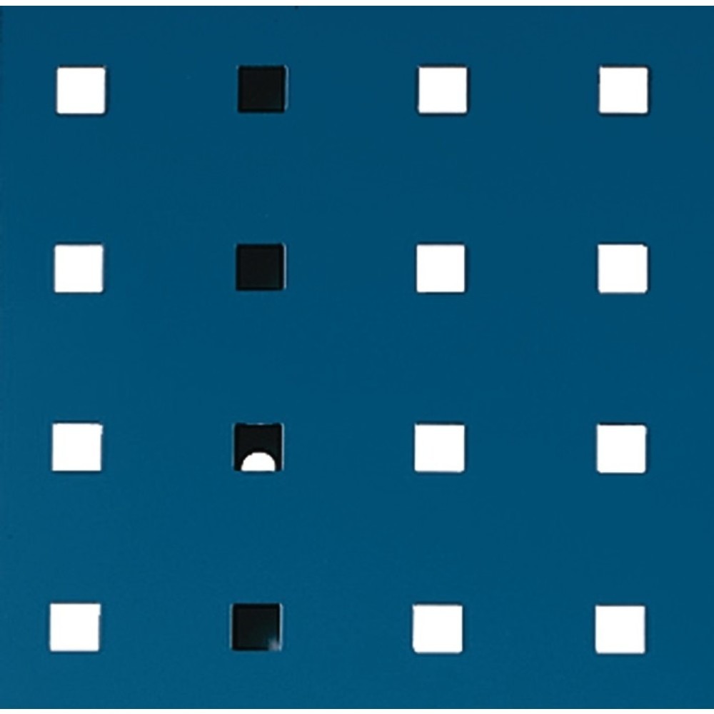 Produktabbildung: bott Lochplatte, enzianblau, RAL 5010, B457xL495mm