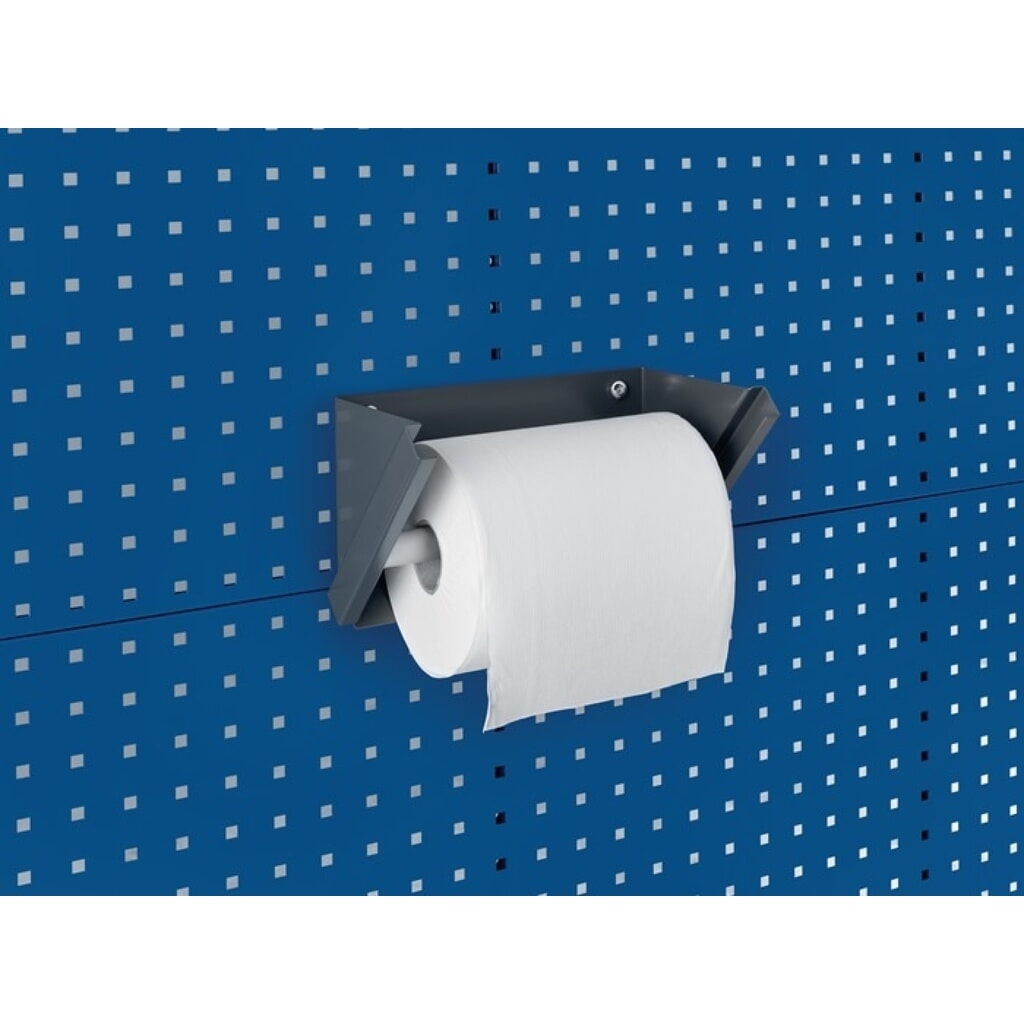 bott Papierrollenhalter, Rollenbreite max. 260 mm, B315xT185xH180mm, Rollen-Ø max. 280 mm Produktabbildung: bott Papierrollenhalter, Rollenbreite max. 260 mm, B315xT185xH180mm, Rollen-Ø max. 280 mm
