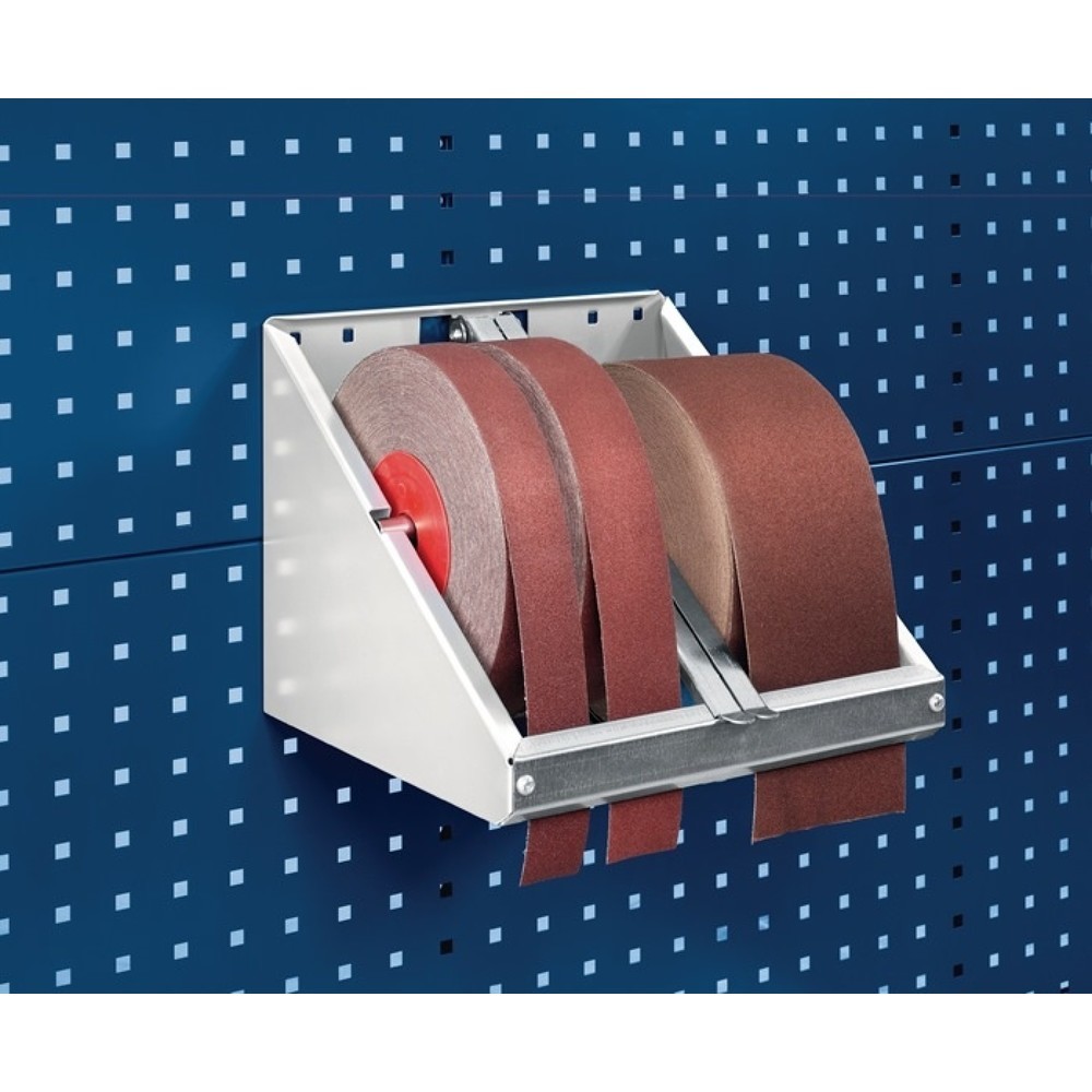 Produktabbildung: bott Schleifpapierrollenhalter, Rollenbreite max. 120 mm, B310xT300xH250mm, Rollen-Ø max. 260 mm