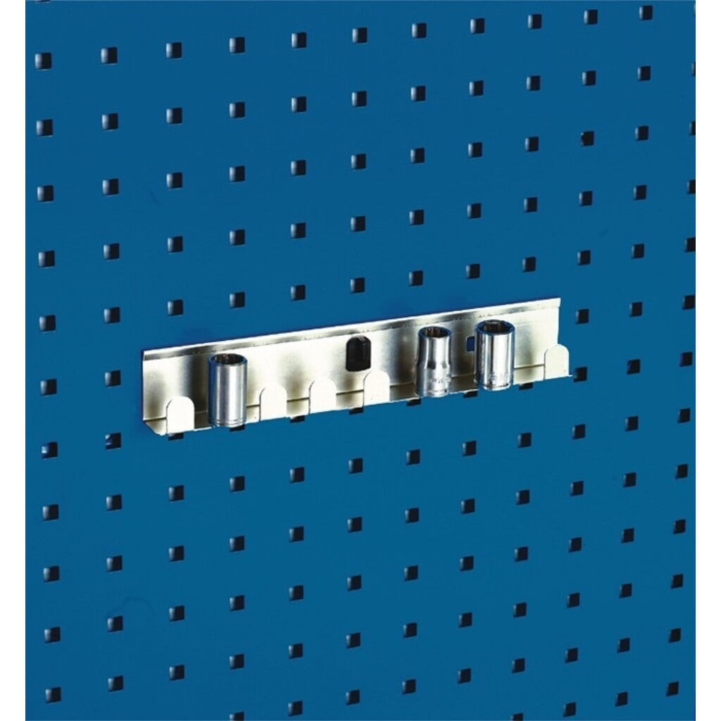 bott Steckschlüsselhalter, 8 Aufnahmen für 1/2 Zoll-Einsätze, Breite 270 mm, passend für Lochplatten Produktabbildung: bott Steckschlüsselhalter, 8 Aufnahmen für 1/2 Zoll-Einsätze, Breite 270 mm, passend für Lochplatten