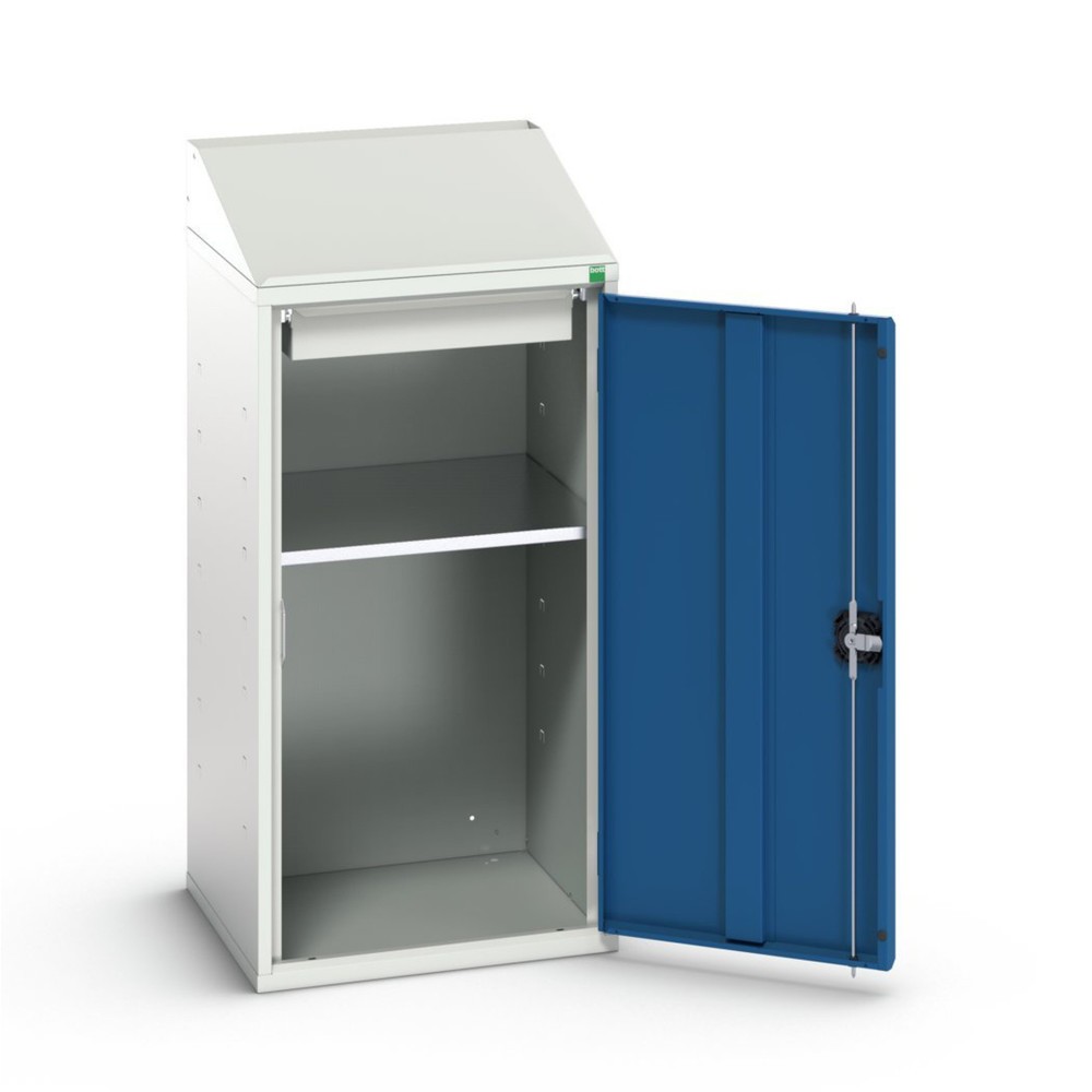 Produktabbildung: bott verso Economy Pult, mit 1 Fachboden, 1 Schublade, BxTxH: 525 x 550 x 1130 mm