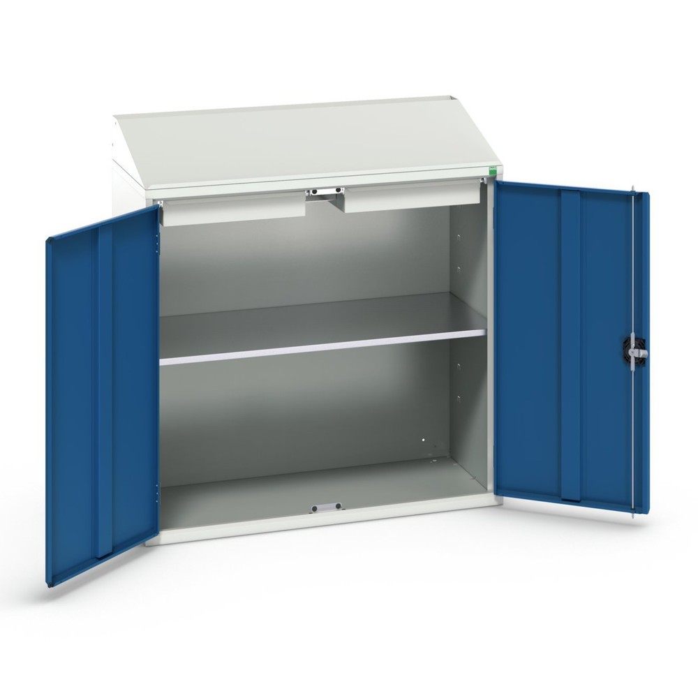 Produktabbildung: bott verso Economy Pult, mit 1 Fachboden und 2 Schubladen, BxTxH: 1050 x 550 x 1130 mm